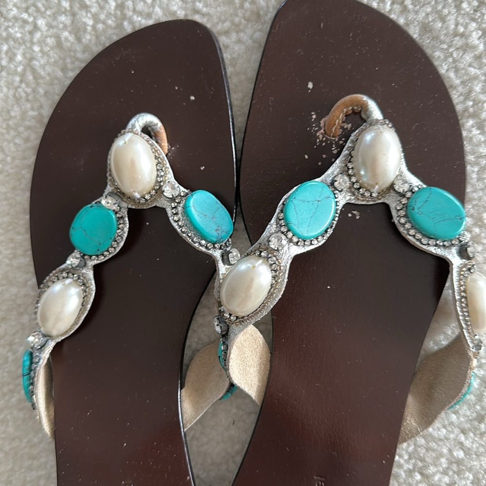 RAPHAEL JEWELED SANDALS